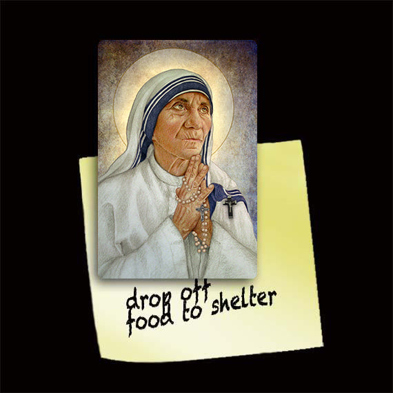 St. Mother Teresa of Calcutta (B) Magnet - Portraits of Saints
