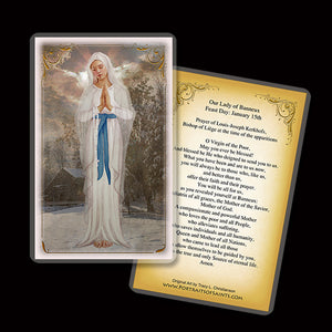 Our Lady of Banneux Holy Card