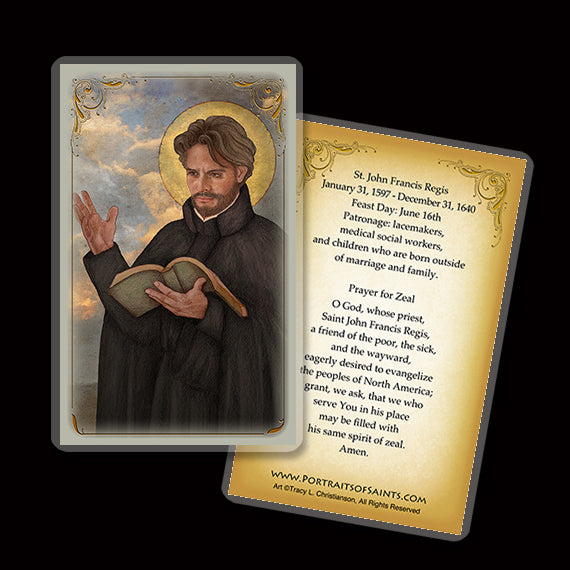 St. John Francis Regis Holy Card - Portraits of Saints