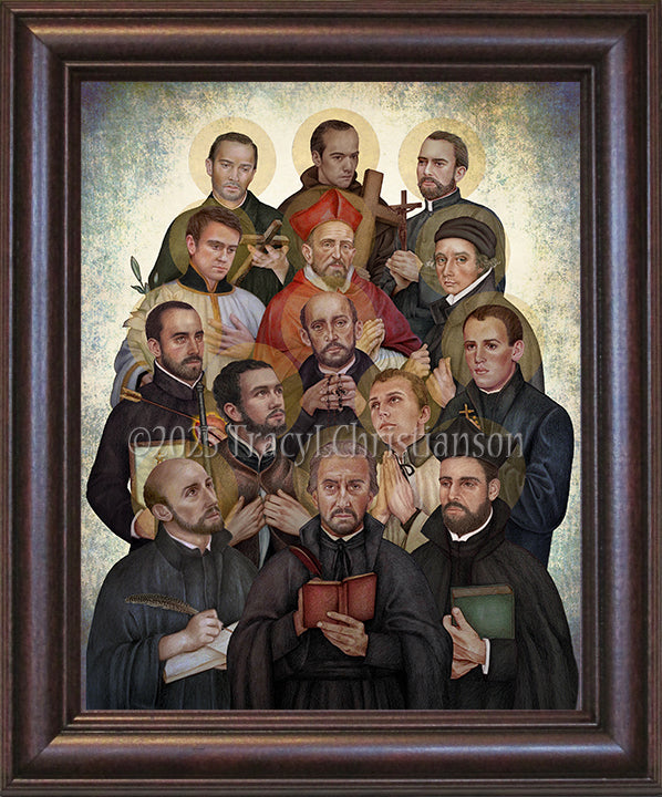 Jesuit Saints Framed Art - Portraits of Saints