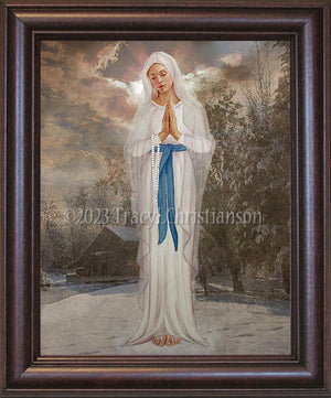 Our Lady of Banneux Framed