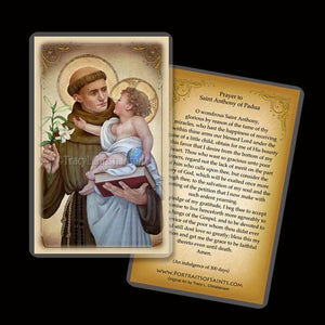 St. Anthony of Padua (B) Holy Card