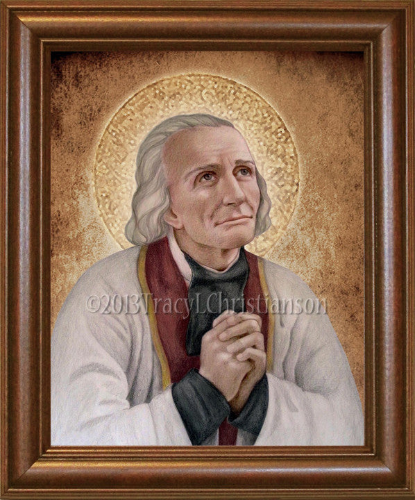 St. John Vianney Framed Portraits of Saints