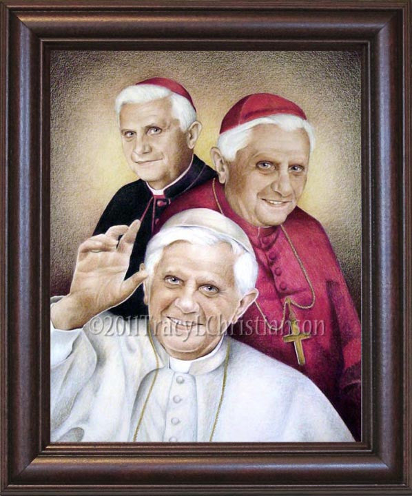 Pope Benedict XVI Framed - Portraits of Saints