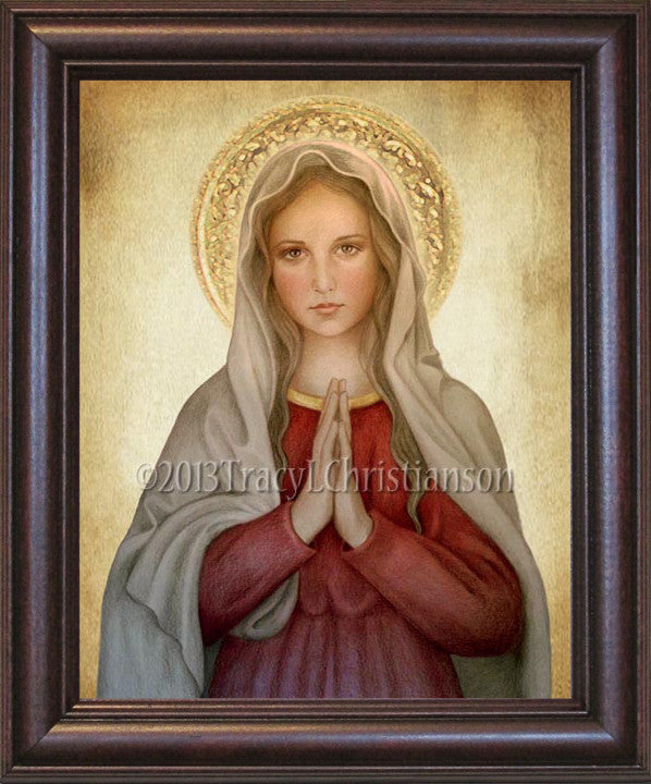 Mary, Mother of God Framed - Portraits of Saints