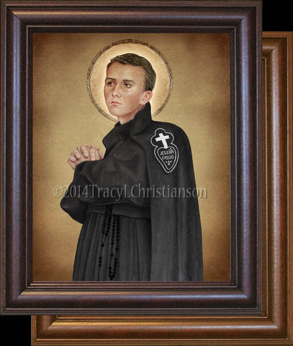 St. Gabriel of Our Lady of Sorrows Framed - Portraits of Saints