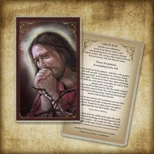 Agony of Jesus Holy Card