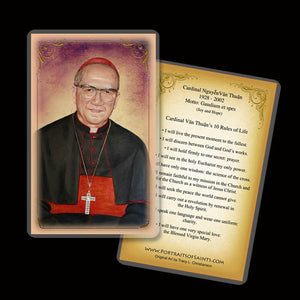 Francis Xavier Cardinal Nguyen Van Thuan Holy Card