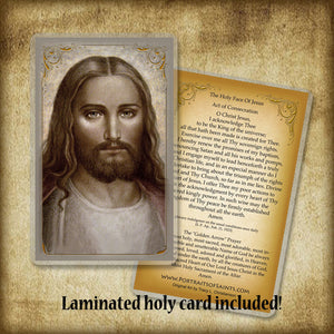 Face of Christ Pendant & Holy Card Gift Set