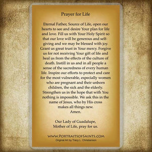 The Giver of Life Holy Card