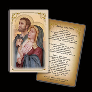 Holy Family (C) Holy Card