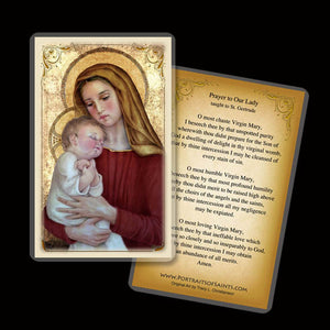 Madonna & Child (G) Holy Card
