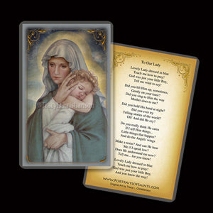 Madonna & Child (J) Holy Card
