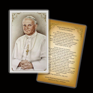 Pope St. John Paul II Holy Card