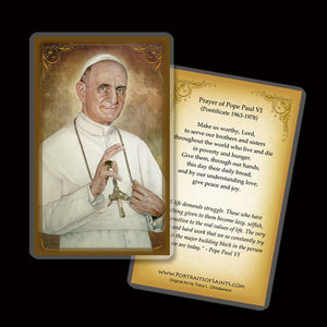 Pope St. Paul VI Holy Card