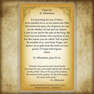 St. Athanasius Holy Card