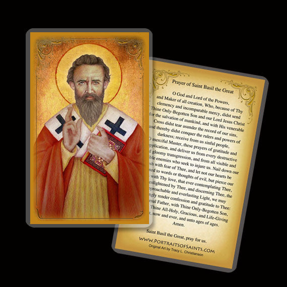 St. Basil the Great Holy Card Portraits of Saints