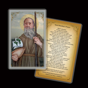 St. Brendan the Navigator Holy Card