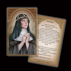 St. Bridget of Sweden Holy Card