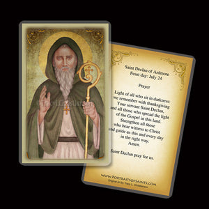 St. Declan of Ardmore Holy Card