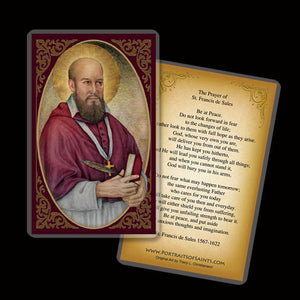 St. Francis de Sales Holy Card