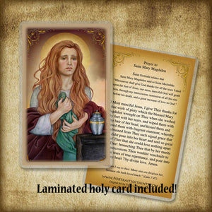 St. Mary Magdalene (B) Plaque & Holy Card Gift Set