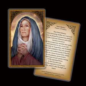 St. Monica Holy Card
