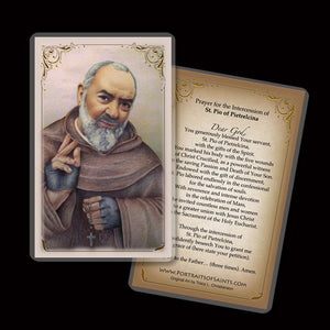 St. Padre Pio (B) Holy Card