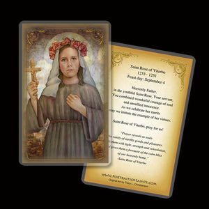 St. Rose of Viterbo Holy Card