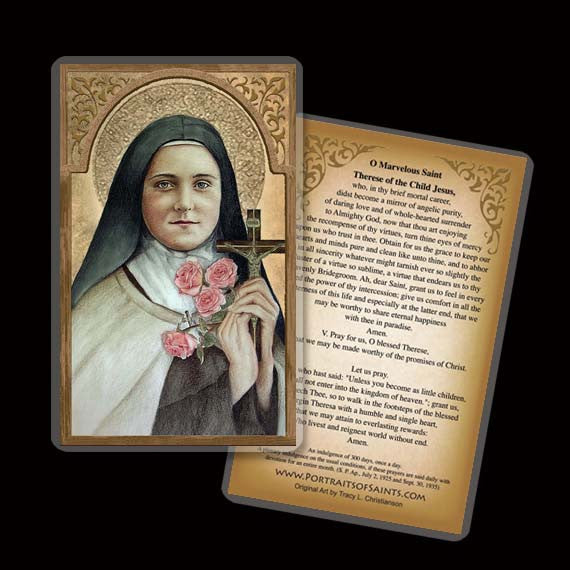 St. Therese of Lisieux (A) Holy Card - Portraits of Saints