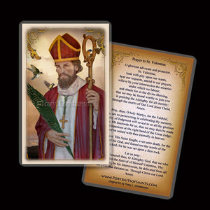 St. Valentine Holy Card