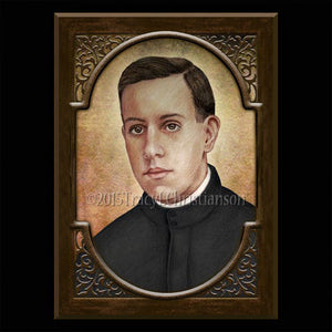 Bl. Miguel Pro Plaque & Holy Card Gift Set