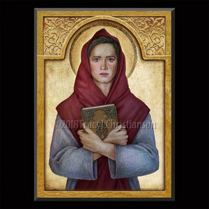 St. Amelia Plaque & Holy Card Gift Set