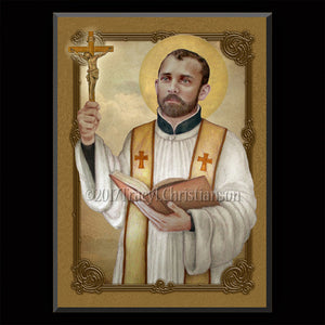 St. Cajetan Plaque & Holy Card Gift Set