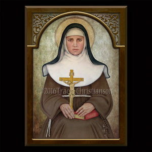 St. Catherine of Bologna Plaque & Holy Card Gift Set