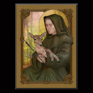 St. Giles Plaque & Holy Card Gift Set