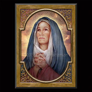 St. Monica Plaque & Holy Card Gift Set
