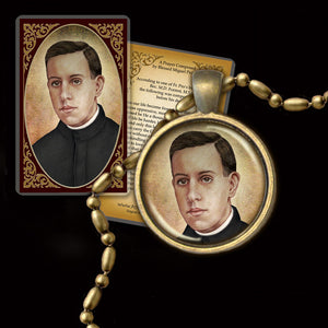 Bl. Miguel Pro Pendant & Holy Card Gift Set