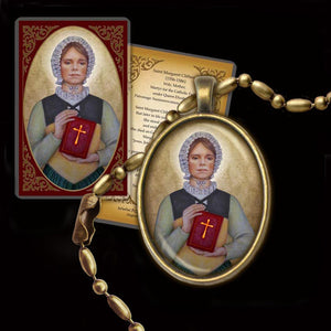 St. Margaret Clitherow Pendant & Holy Card Gift Set