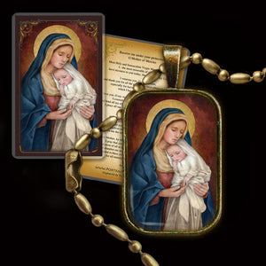 Madonna & Child (H) Pendant & Holy Card Gift Set