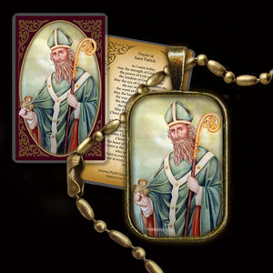 St. Patrick (A) Pendant & Holy Card Gift Set