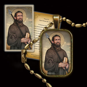 St. Thomas the Apostle Pendant & Holy Card Gift Set