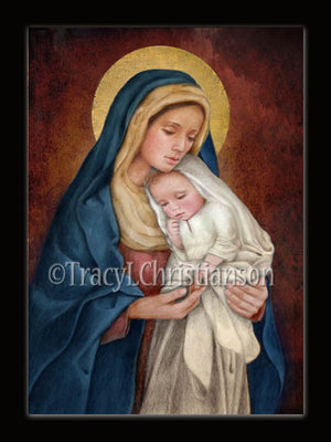 Christmas Card Madonna & Child (H)