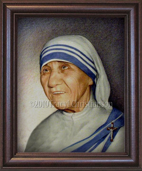 Framed　St.　Portraits　of　of　Mother　Saints　Teresa　Calcutta