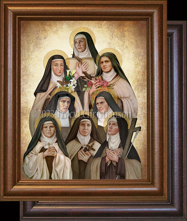 Carmelite Nuns Framed Art - Portraits of Saints