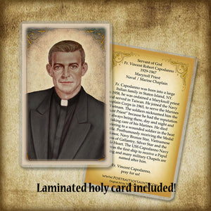 Fr. Vincent Capodanno Pendant & Holy Card Gift Set