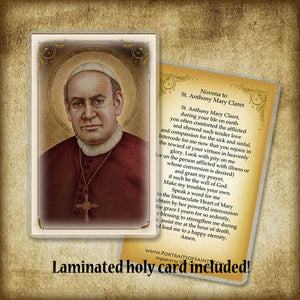 St. Anthony Mary Claret Pendant & Holy Card Gift Set