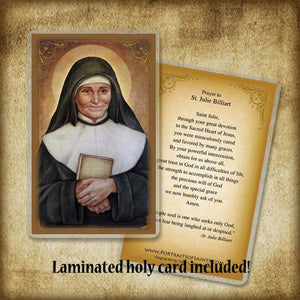 St. Julie Billiart Pendant & Holy Card Gift Set