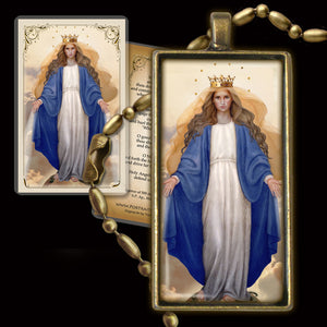 Our Lady of Grace Pendant & Holy Card Gift Set