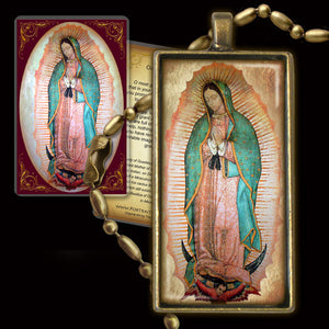 Our Lady of Guadalupe Pendant & Holy Card Gift Set